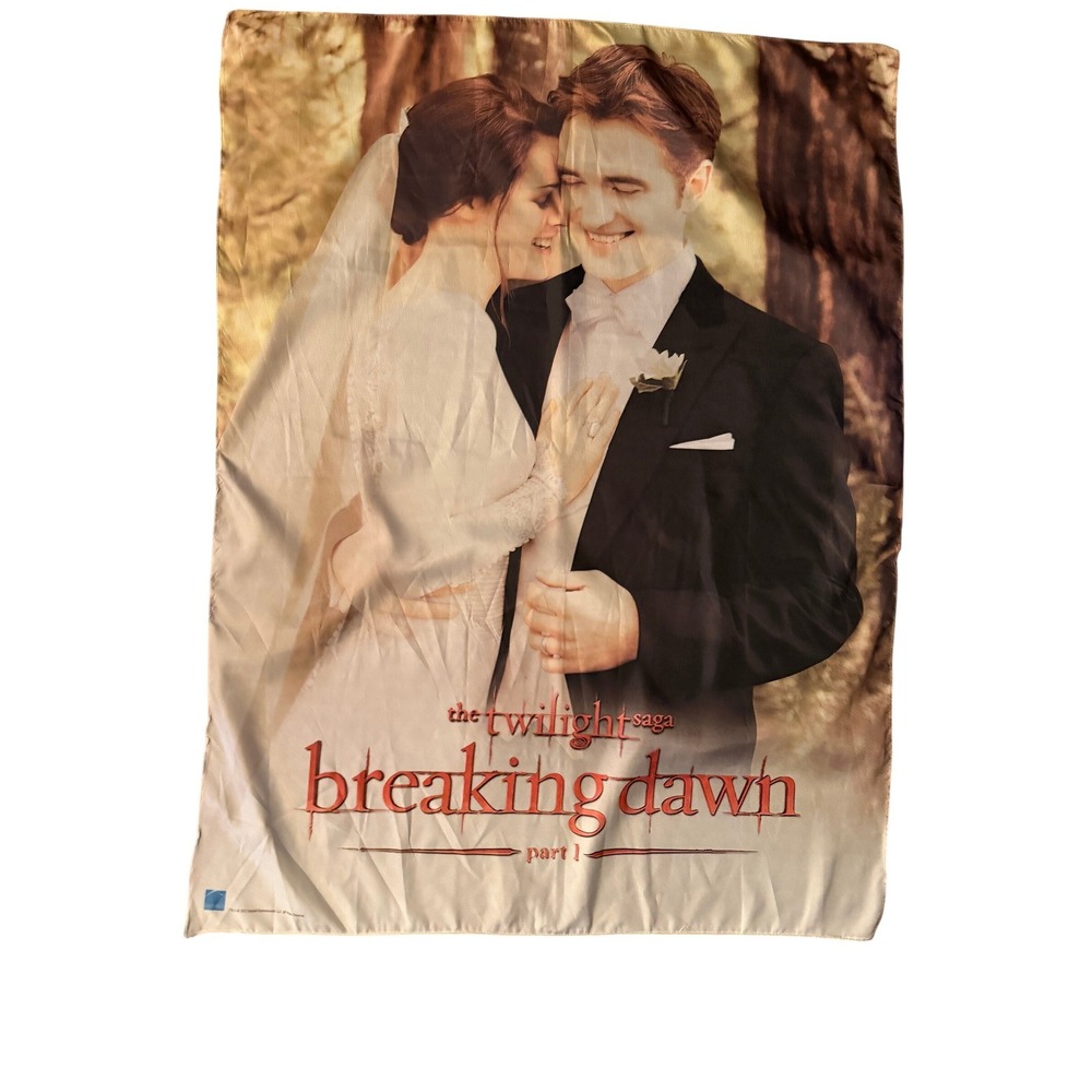 Twilight Saga Breaking Dawn Part 1 Movie Poster‎ Tapestry Bella Edward Wedding